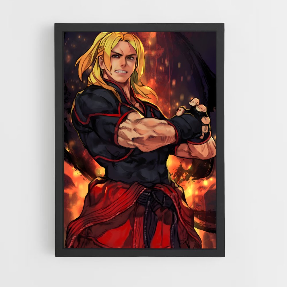 Poster Ken street – affiche Street Fighter (vue 2)